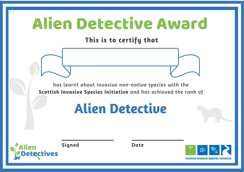 Alien detectives | Scottish Invasive Species Initiative (SISI)