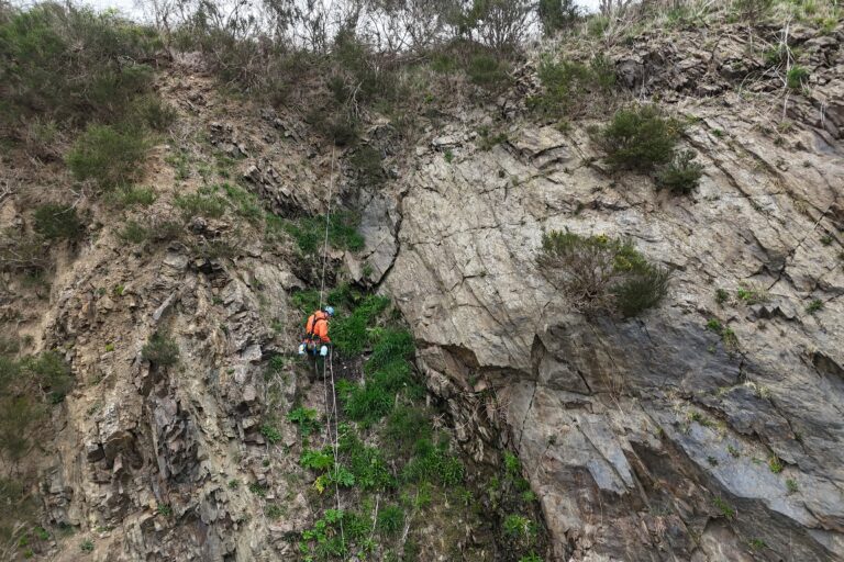 Abseiling for conservation – work complete for the 2026 season